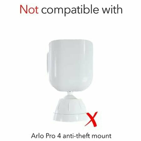 Wasserstein Camera Gutter Mount, Weatherproof, for Arlo Pro/Pro2/Pro3/Pro4/ HD/ Ultra/ Ultra 2, White GutterArloWhtUSN